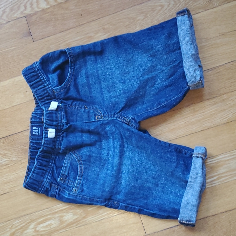 GAP pull on jean shorts, S
